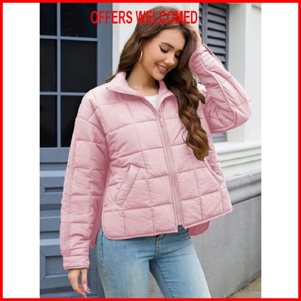 Lightweight Down Puffer Jacket Full Zip Packable … - image 4